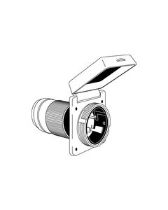 Afi (Guest/Marinco) 6353Elb Power Inlet50A125/250VPlastc