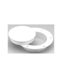 Afi (Guest/Marinco) N10863Dw Deck Plate 3In Snap-In Wht Pls