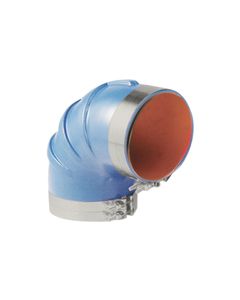 Trident Rubber 290V6000Ss Elbow 6In 90D W/Clamps Blue Si