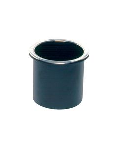 Beckson Gh33B1C Glass Holder Blk W/Chrome Rim