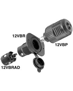 Marinco 12Vbrad  Adapter Plug For 6Ga. Wire
