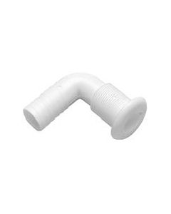 T-H Marine Th7592Dp Thru Hull 3/4In 90D Hose Wht