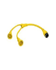 Hubbell Hbl64Cm57 Y Adapter 2-30A W/1-50/125 Re