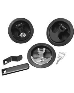 Th-M Al-1-Dp  Flush Latch Locking Black Handle