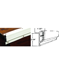 Taylor 46086 Edge Guard, 2.25" X 10' Coil, White
