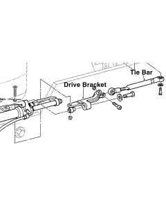 Teleflex Hp6083  Trolling Motor Tie Bar Drive Bracket
