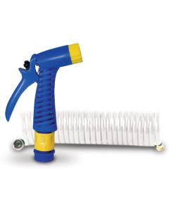 Seasense 50091295 Coiled Hose w/Nozzle, 1/2" x 15'
