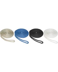 Seasense 50013236 Dock Line, BB, 5/8" x 25', White, 15" Eye Splice