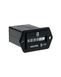 Seachoice 15321 Sq Hour Meter-Black Bezel