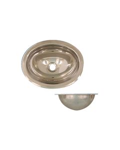Scandvik 10280 S/S Sink Mirror Finish Oval 13