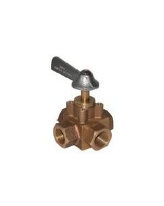 Groco Fv-450-X 4-Way 1/2" Full Flo Selector