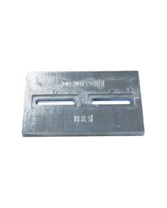 B &Amp; S Anodes Bsm12X6X12S Zinc Plate 1/2X6X12 W/Slots