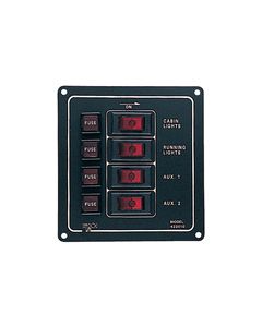 Seadog 422010-1 Switch Panel Alum. Vert 4 Swch