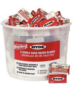 Hyde Tools 49500 Razor Blades Pail 100  5-Pack