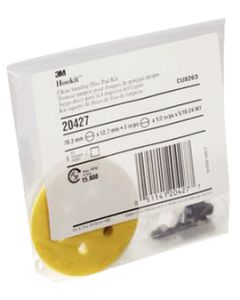 3M 20427 3In Clean Sand Hookit Pad Kit