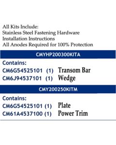 Canada Metals Cmy200250Kitm Anode Yam 200-250Hp Kit Mag