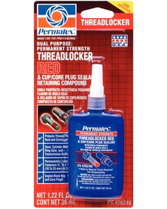 Permatex  26240 Red Permanent Threadlock