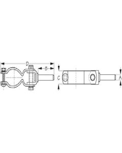 Seadog 5820701 Clamp-On Oarlock Zp  2/Cd
