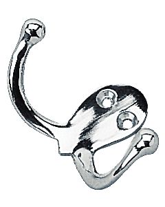 Seadog 6715101 Chrome Brass Double Coat Hook