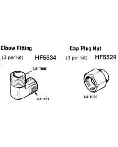 Teleflex Hf5526 Tube Nut F/3/8 Nylon & Cp(6)