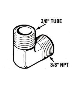 Teleflex Hf5534 Elbow Fit.Tube 3/8 Npt Male