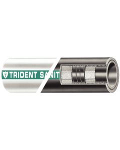 Trident Rubber 1011124 1-1/2 Sani Hose Black Rubber