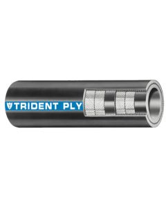 Trident Rubber 2004124 Tri Sw Exh Blk Rubber 4-1/2