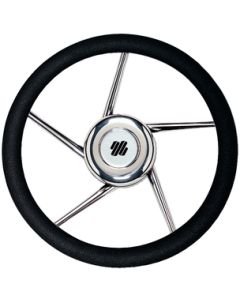 Uflex V01 Steering Whl-Blk Grip Ss 5-Spk