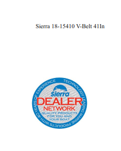 Sierra 18-15410 V-Belt 41In
