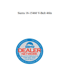 Sierra 18-15460 V-Belt 46In