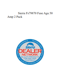 Sierra Fs79870 Fuse Agu 50 Amp 2 Pack