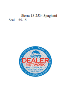 Sierra 18-2534 Spaghetti Seal    55-15