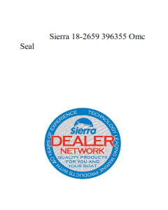 Sierra 18-2659 396355 Omc Seal