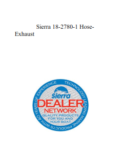 Sierra 18-2780-1 Hose-Exhaust