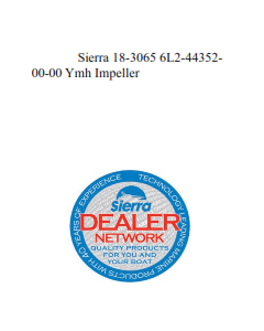 Sierra 18-3065 6L2-44352-00-00 Ymh Impeller