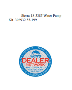 Sierra 18-3385 Water Pump Kit  396932 55-199