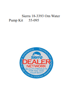 Sierra 18-3393 Om Water Pump Kit      55-095