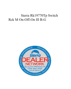 Sierra Rk19770Tp Switch Rck M On-Off-On Ill B-G