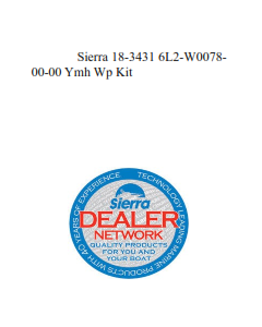 Sierra 18-3431 6L2-W0078-00-00 Ymh Wp Kit