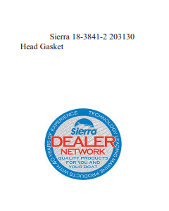 Sierra 18-3841-2 203130 Head Gasket