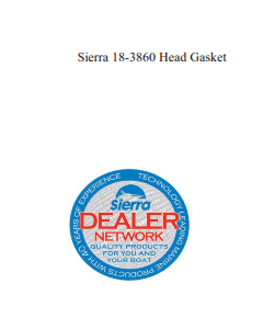 Sierra 18-3860 Head Gasket