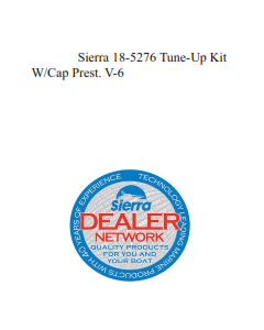 Sierra 18-5276 Tune-Up Kit W/Cap Prest. V-6