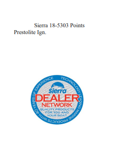 Sierra 18-5303 Points Prestolite Ign.
