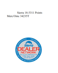 Sierra 18-5311 Points  Merc/Omc 34235T