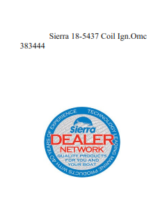 Sierra 18-5437 Coil Ign.Omc 383444