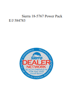 Sierra 18-5767 Power Pack E/J 584783