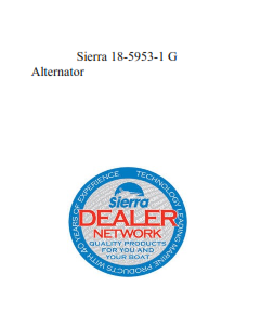 Sierra 18-5953-1 G Alternator