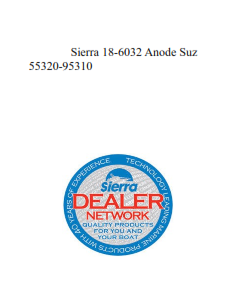 Sierra 18-6032 Anode Suz 55320-95310