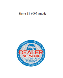 Sierra 18-6097 Anode