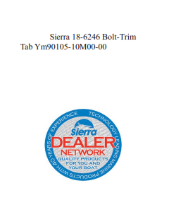 Sierra 18-6246 Bolt-Trim Tab Ym90105-10M00-00